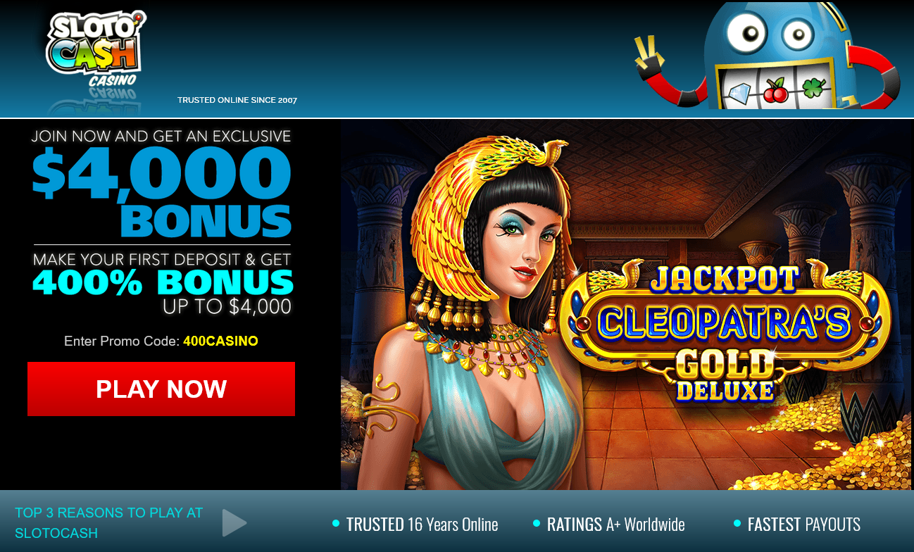 Slotocash Jackpot Cleopatras Gold
                                                          Deluxe