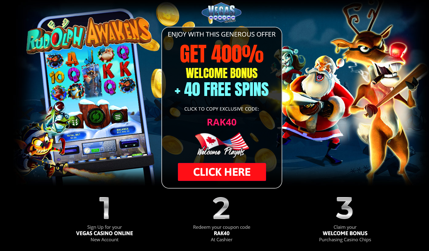 Vegas
                                                          Casino
                                                          Online-400%
                                                          WELCOME BONUS
                                                          + 40 FREE
                                                          SPINS
